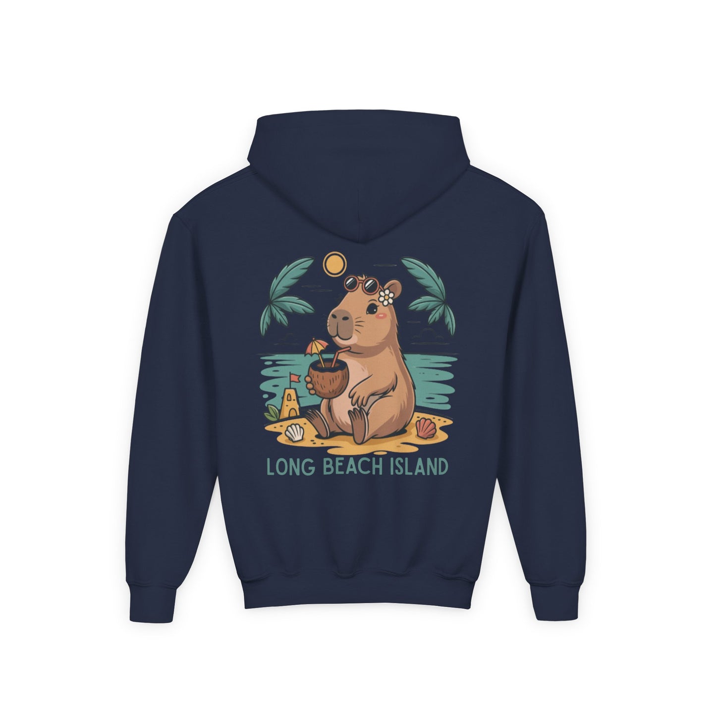 BeachyBara Long Beach Island Youth Hoodie
