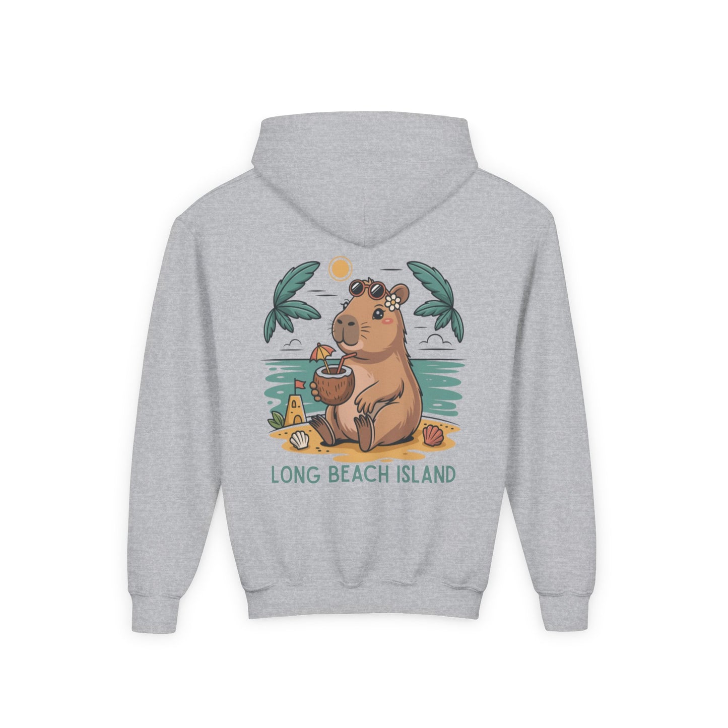 BeachyBara Long Beach Island Youth Hoodie