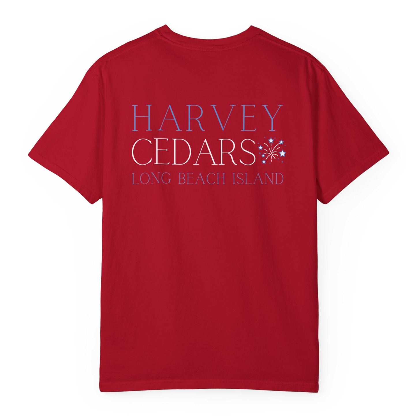 Patriotic Comfort Colors tee, Harvey Cedars