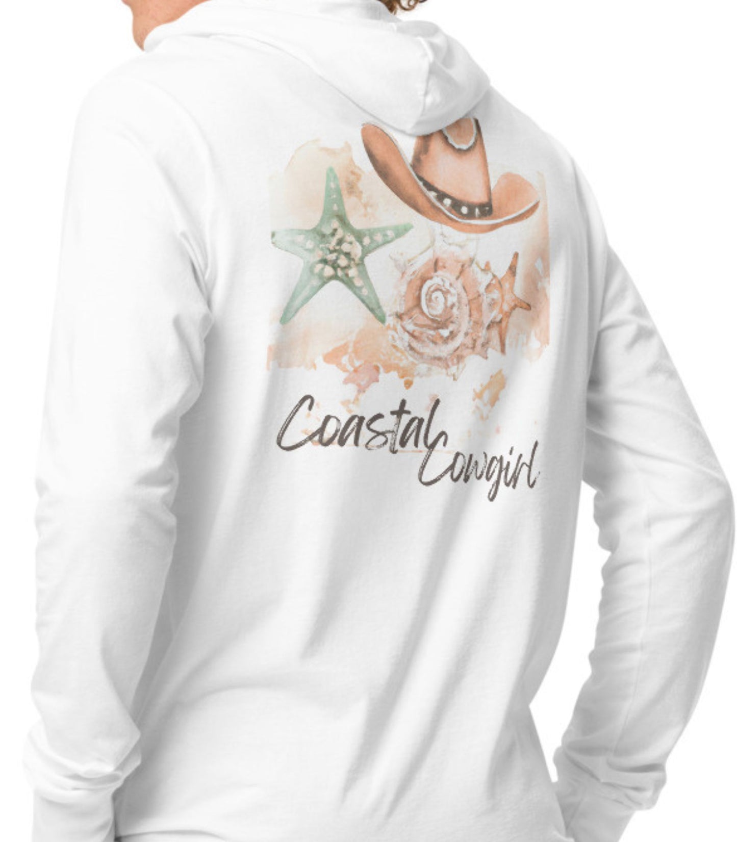 Coastal Cowgirl Hooded long-sleeve tee