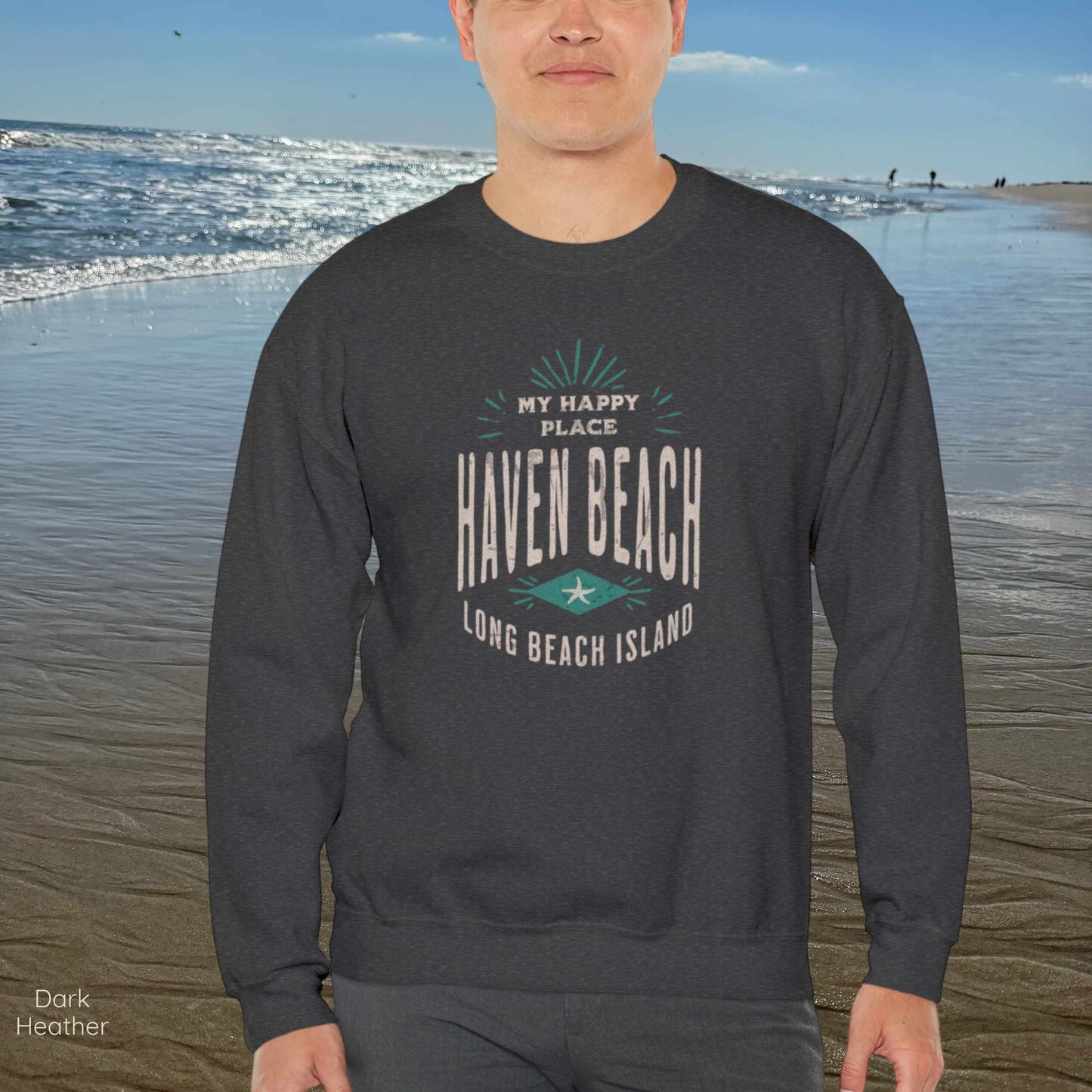 My Happy Place Sweatshirt, Haven Beach