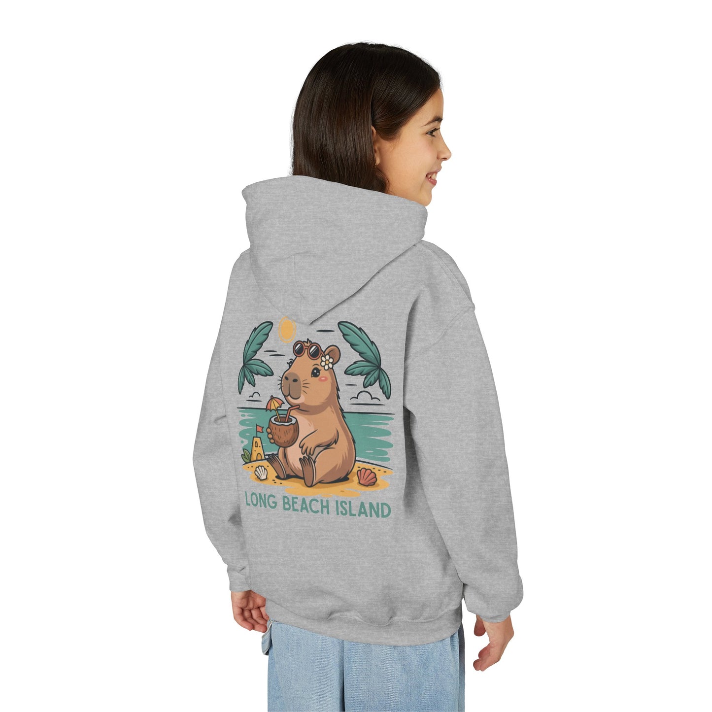 BeachyBara Long Beach Island Youth Hoodie