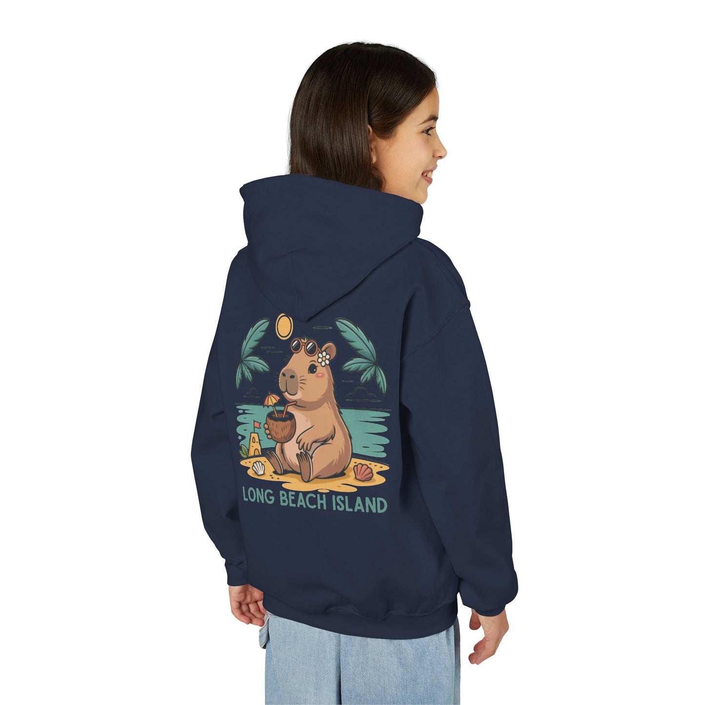 BeachyBara Long Beach Island Youth Hoodie