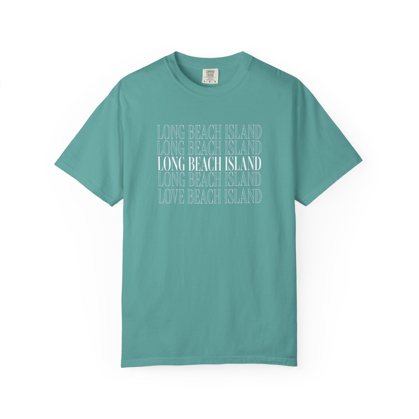 On Repeat Comfort Colors short sleeve tee, Long Beach Island