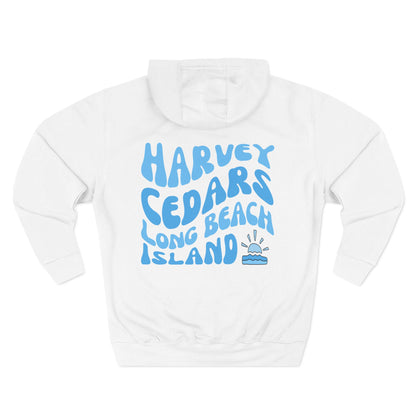Blue wave Hoodie, Harvey Cedars, newly updated