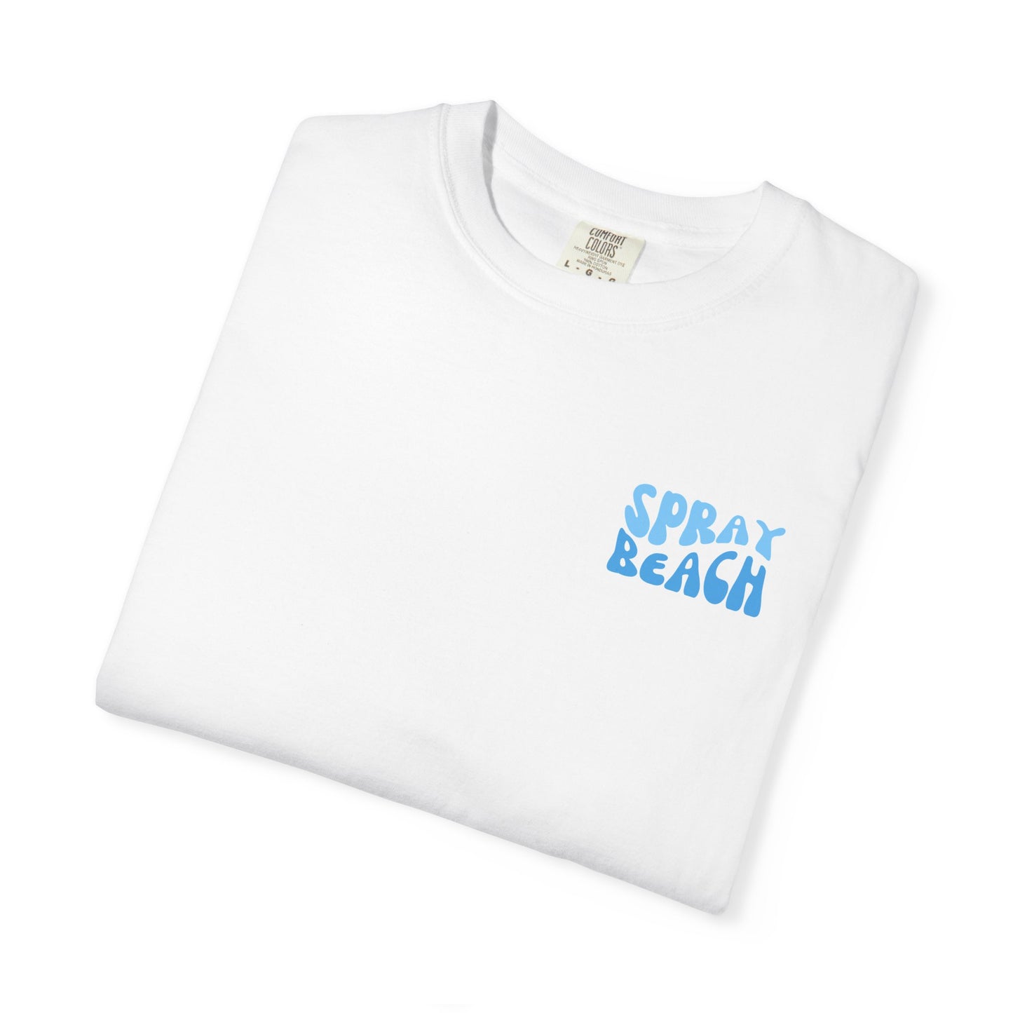 Blue Wave Comfort Colors tee - Spray Beach