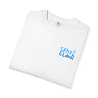 Blue Wave Comfort Colors tee - Spray Beach