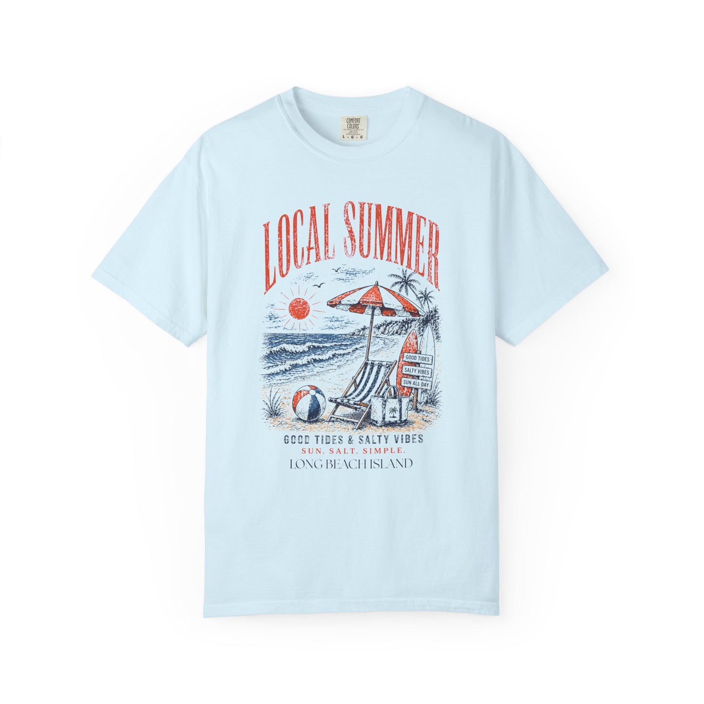 Local Summer Good Tides Comfort Colors T-Shirt
