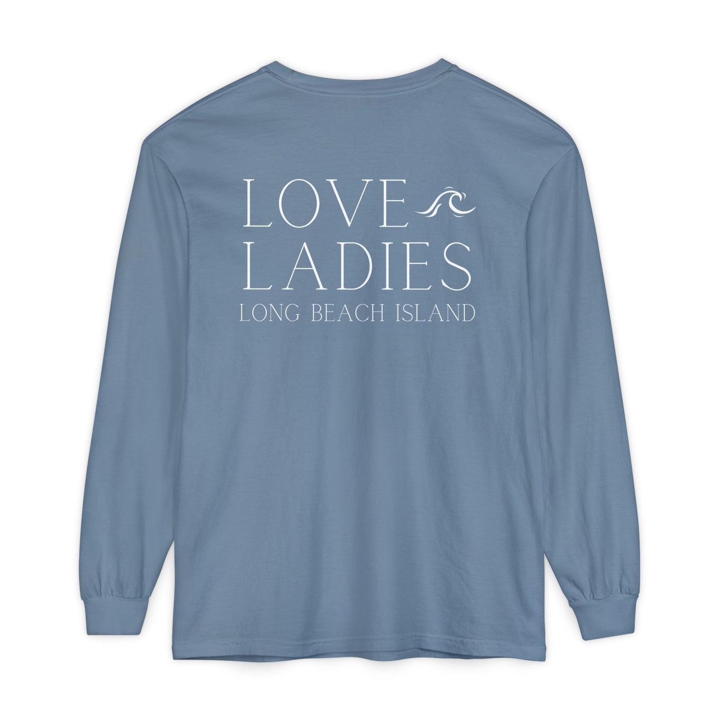 Waves Comfort Colors Long Sleeve Tee, Loveladies