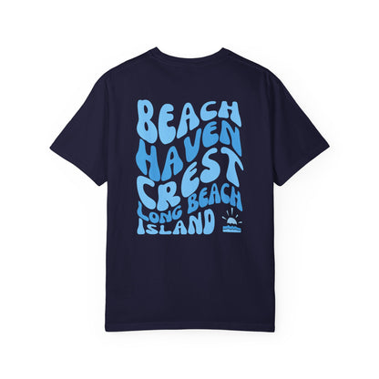 Blue Wave Comfort Colors tee - Beach Haven Crest