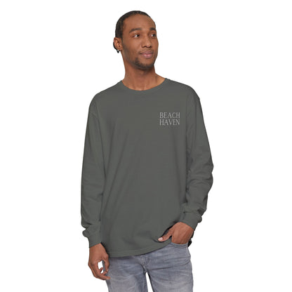 Waves Comfort Colors Long Sleeve Tee, Beach Haven