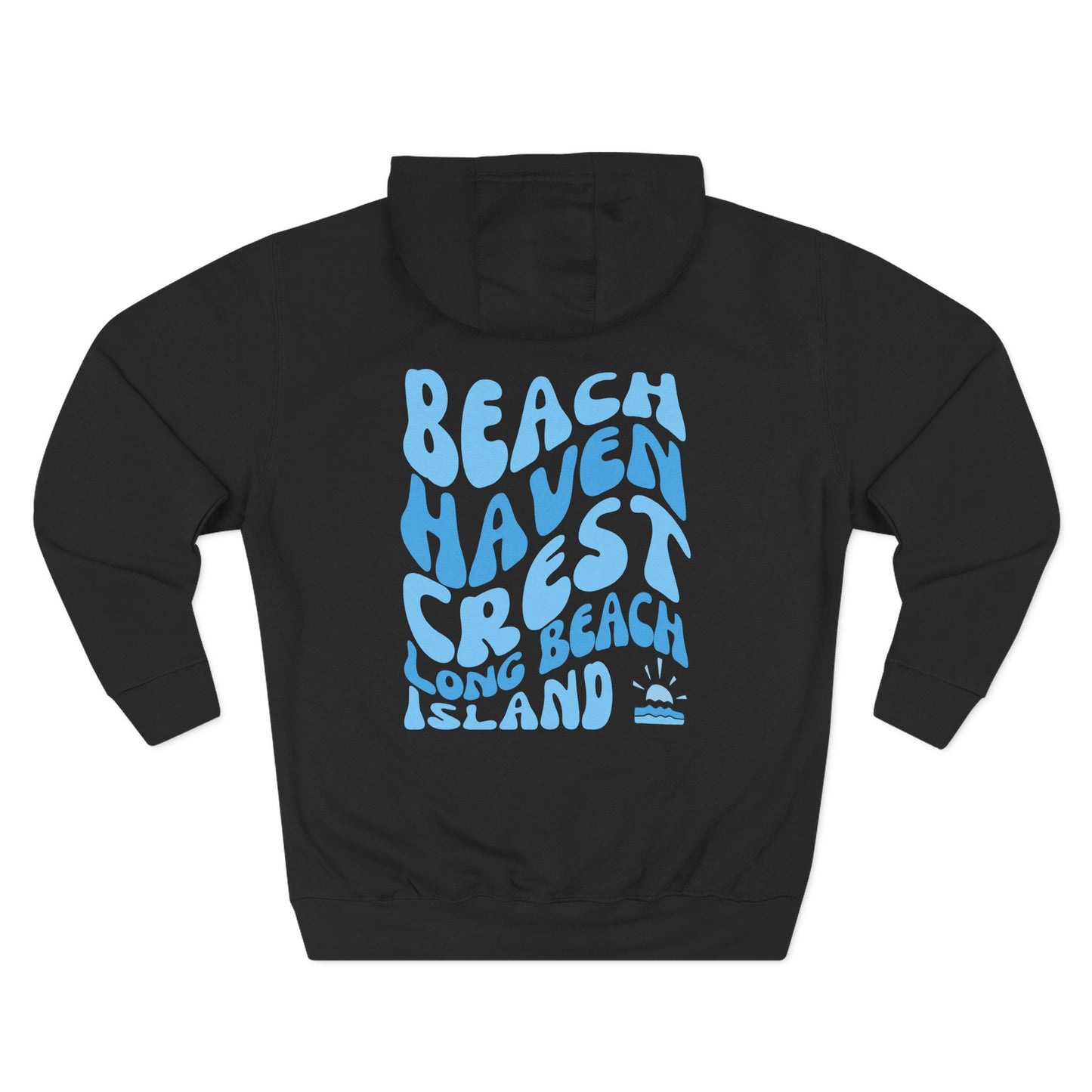 Blue wave Hoodie, Beach Haven Crest - newly updated