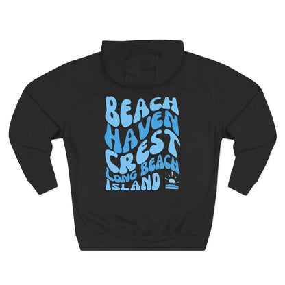Blue wave Hoodie, Beach Haven Crest - newly updated