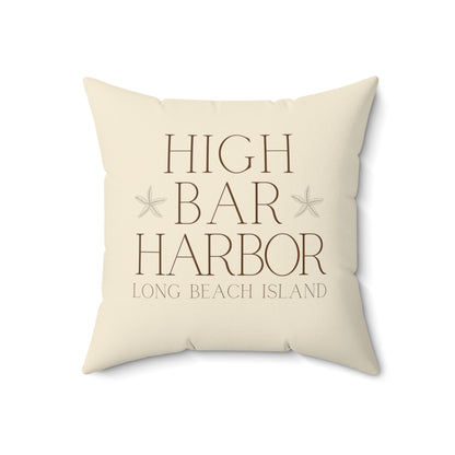 High Bar Harbor Driftwood Square Pillow