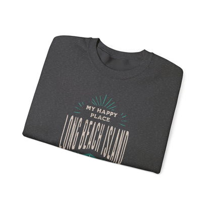 My Happy Place Sweatshirt, Long Beach Island