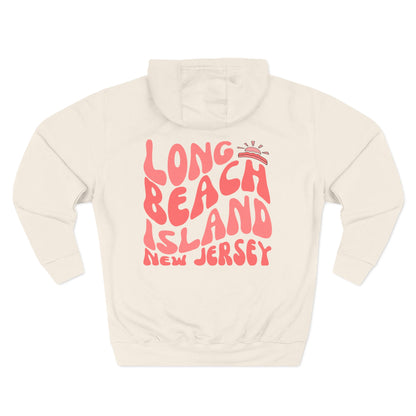 Coral wave Hoodie, Long Beach Island - newly updated
