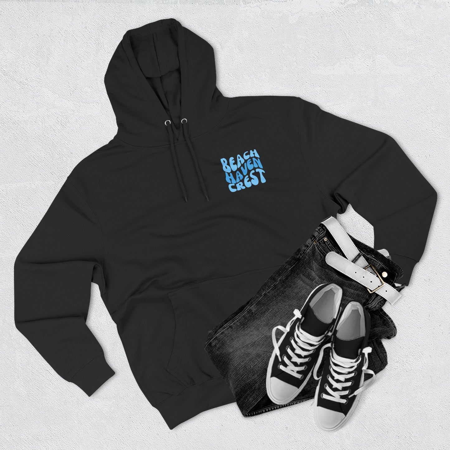 Blue wave Hoodie, Beach Haven Crest - newly updated