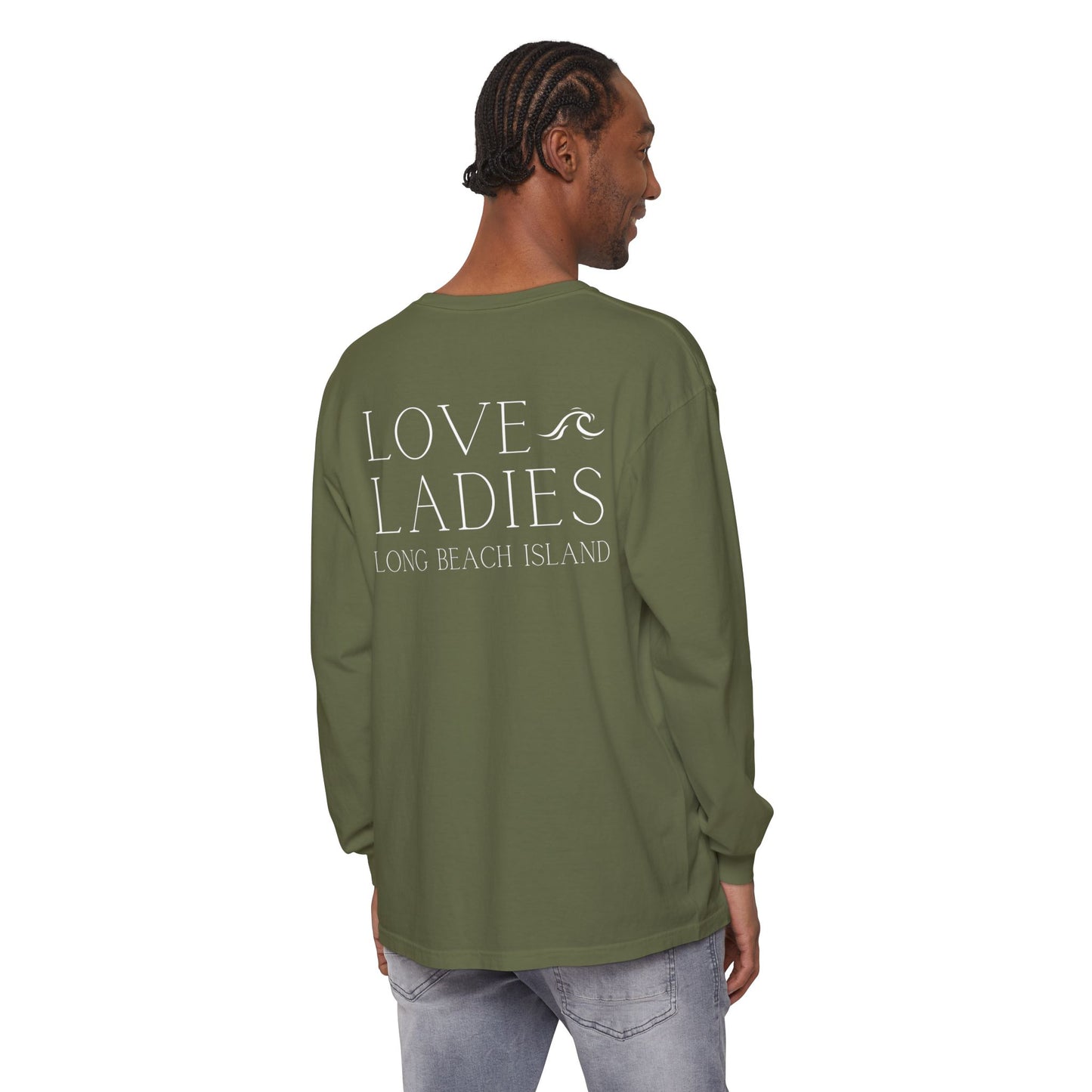 Waves Comfort Colors Long Sleeve Tee, Loveladies
