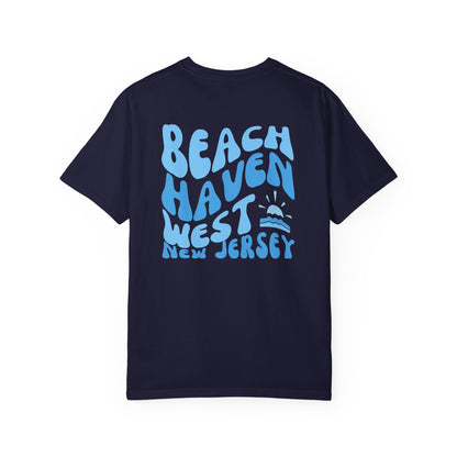 Blue Wave Comfort Colors tee - Beach Haven West