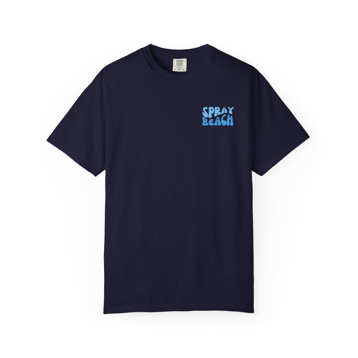 Blue Wave Comfort Colors tee - Spray Beach