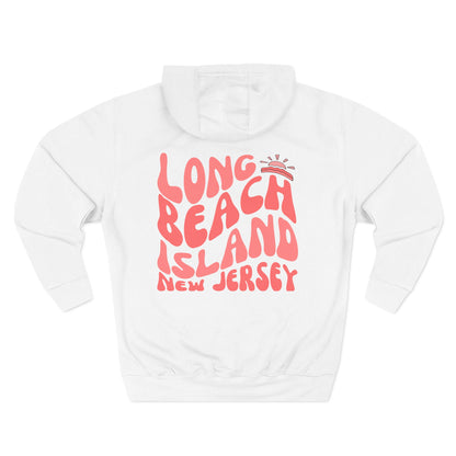 Coral wave Hoodie, Long Beach Island - newly updated