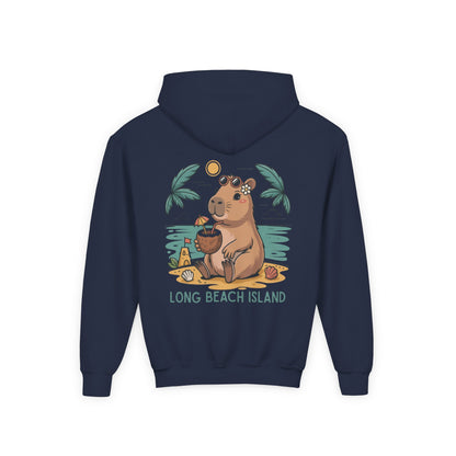 BeachyBara Long Beach Island Youth Hoodie