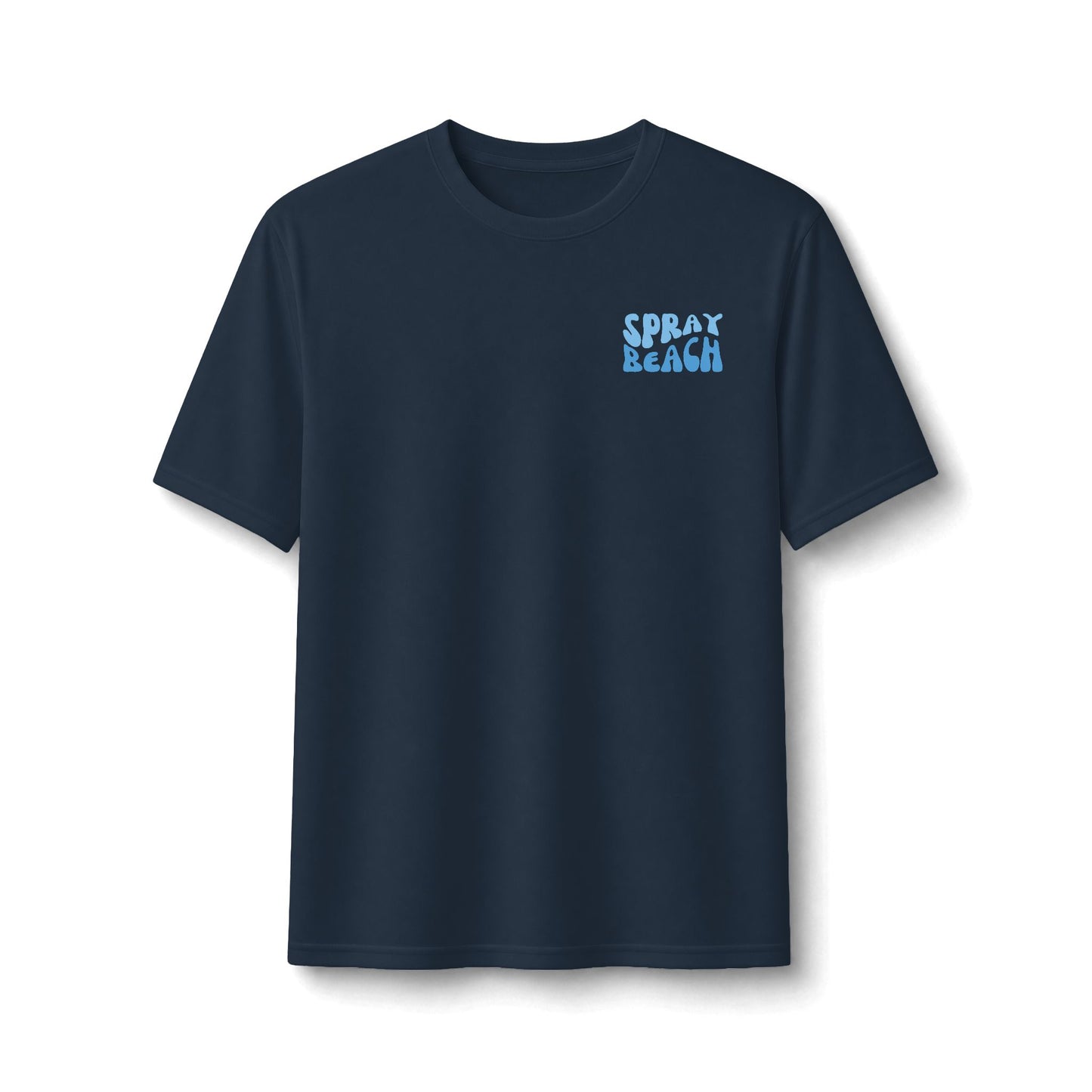 Blue Wave Performance Tee — Spray Beach - UPF50 - Sun protection