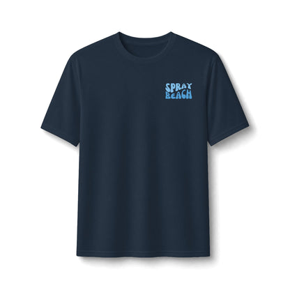 Blue Wave Performance Tee — Spray Beach - UPF50 - Sun protection