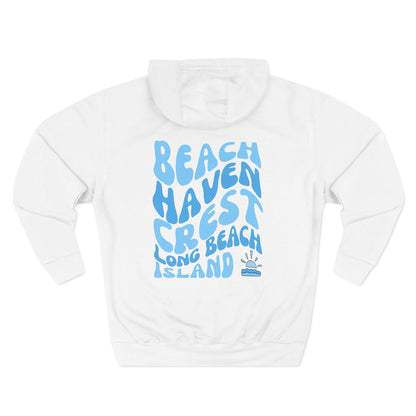 Blue wave Hoodie, Beach Haven Crest - newly updated