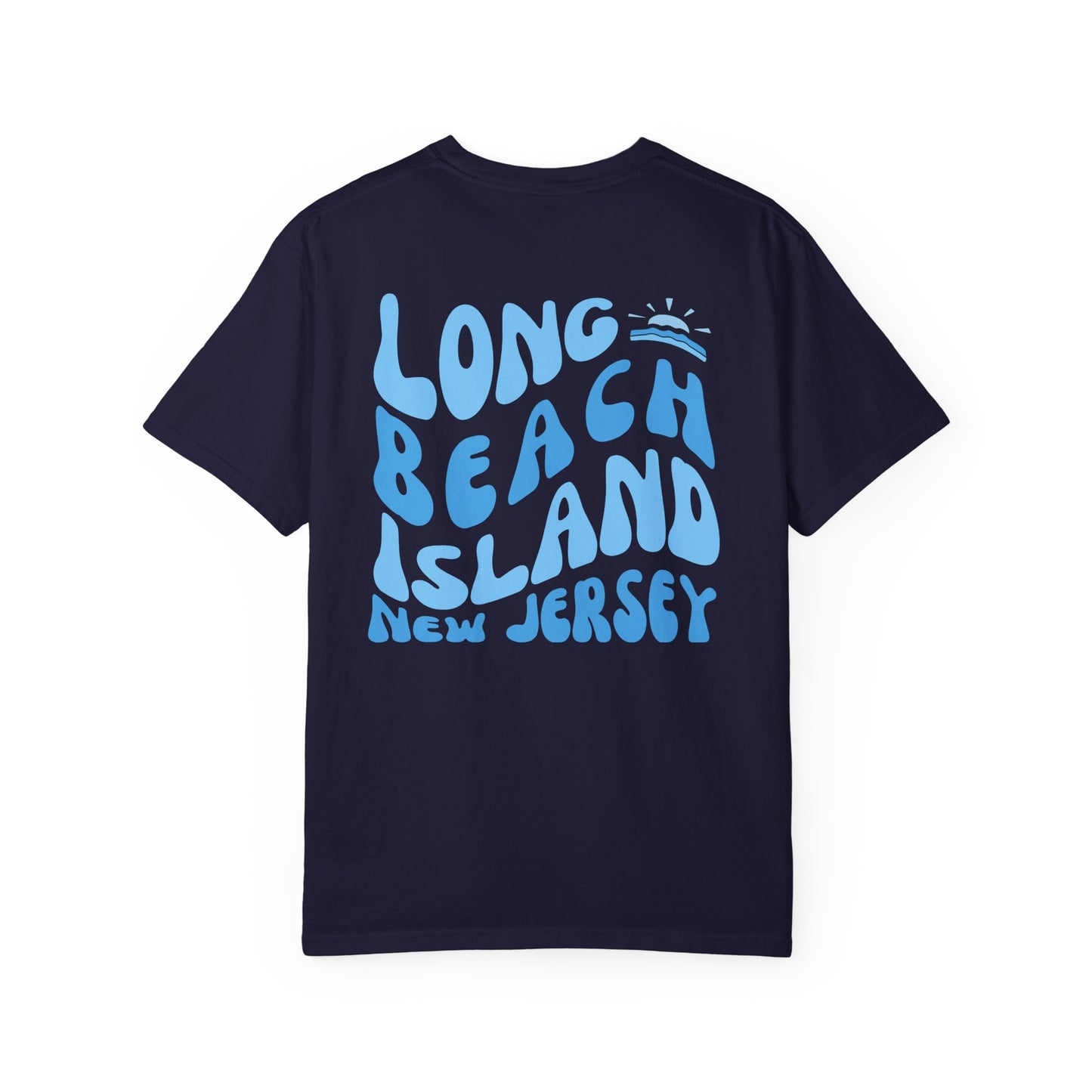 Blue Wave Comfort Colors tee - Long Beach Island
