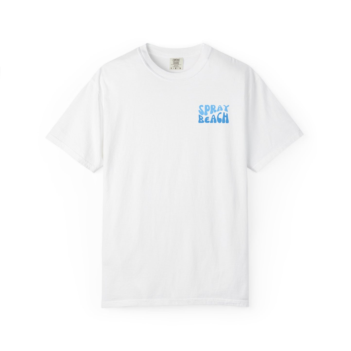 Blue Wave Comfort Colors tee - Spray Beach