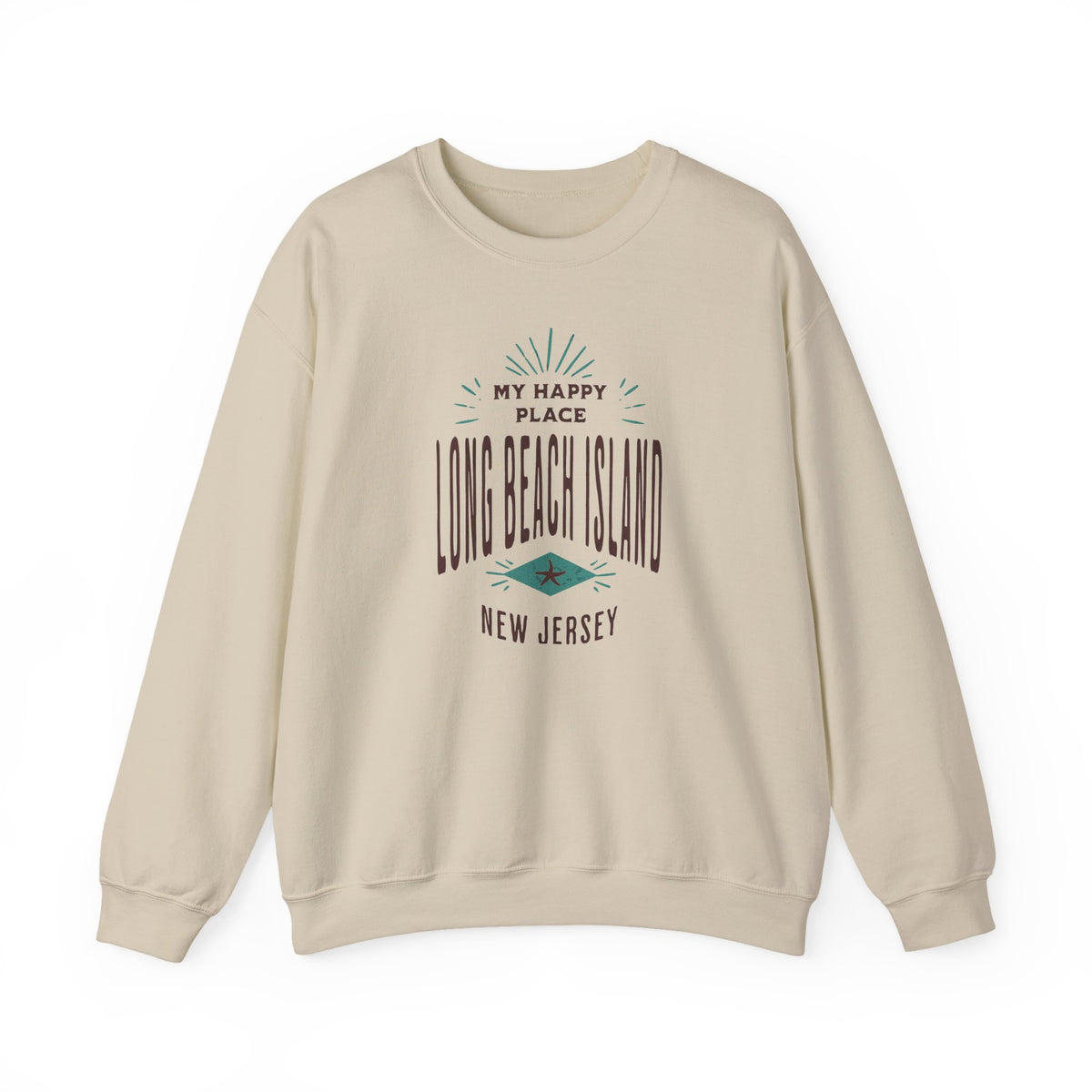 My Happy Place Sweatshirt, Long Beach Island