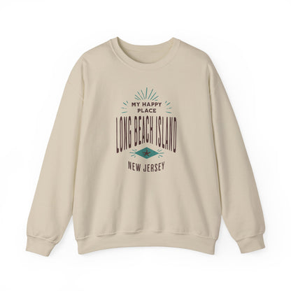 My Happy Place Sweatshirt, Long Beach Island