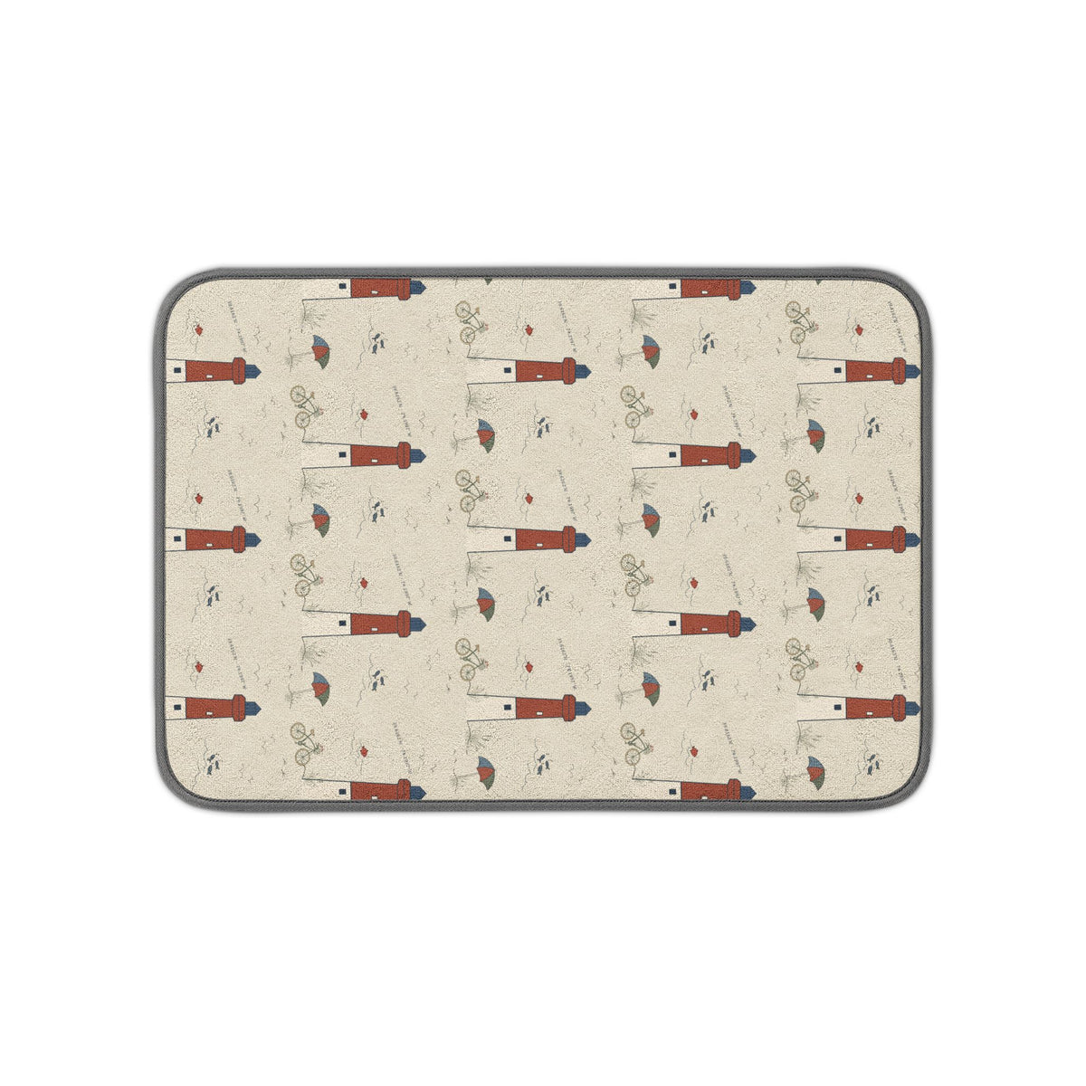 Old Barney Days Kitchen Dish Drying Mat Vertical Design