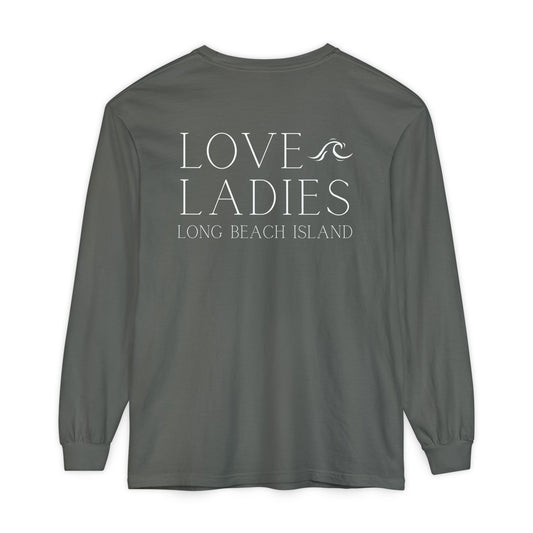 Waves Comfort Colors Long Sleeve Tee, Loveladies