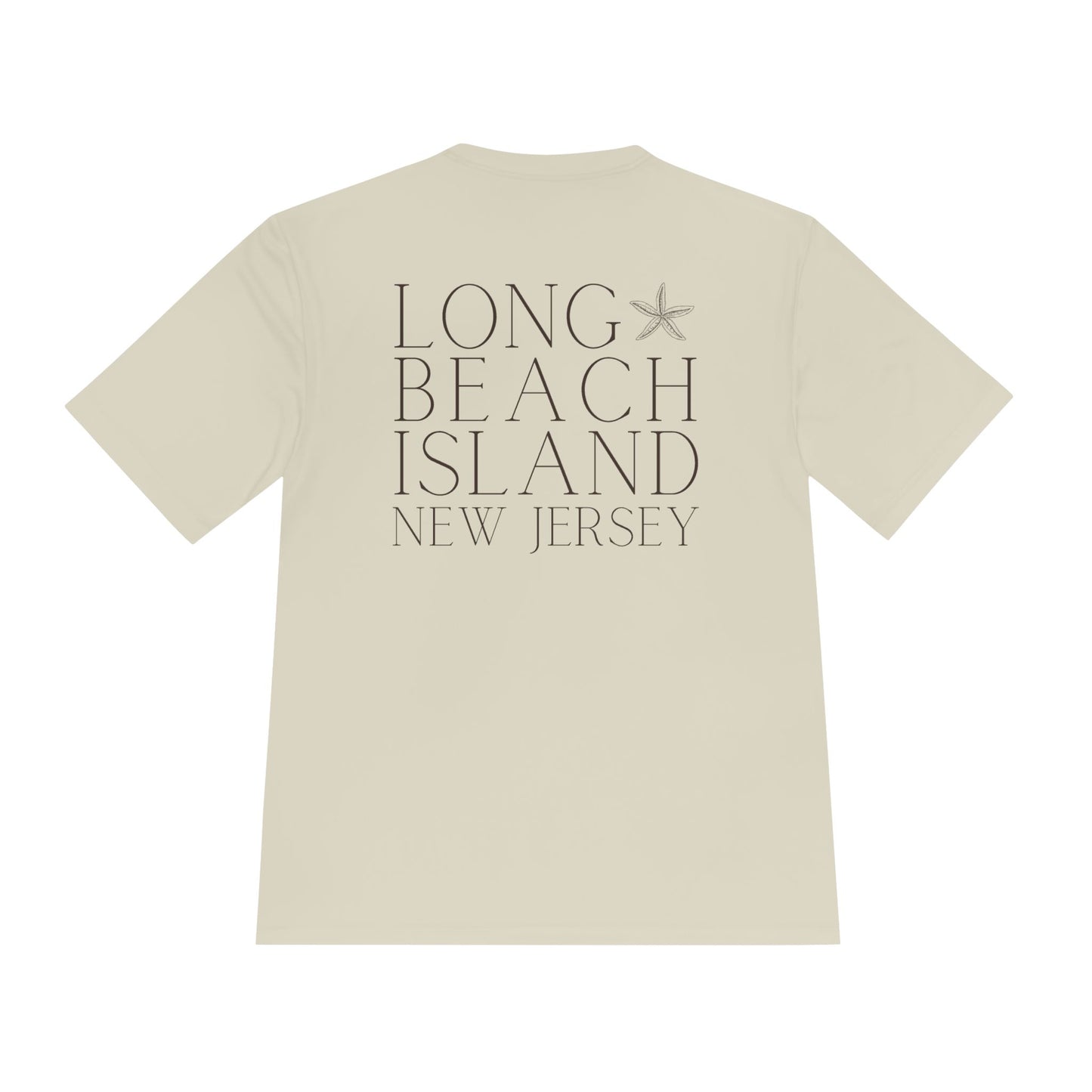 Driftwood Moisture Wicking Tee, Long Beach Island