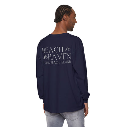 Waves Comfort Colors Long Sleeve Tee, Beach Haven