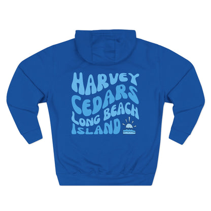 Blue wave Hoodie, Harvey Cedars, newly updated