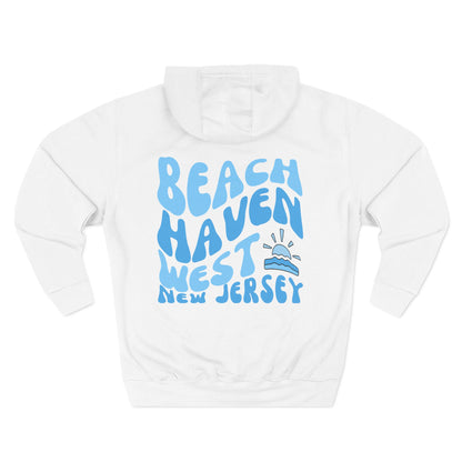 Blue wave Hoodie, Beach Haven West, newly updated