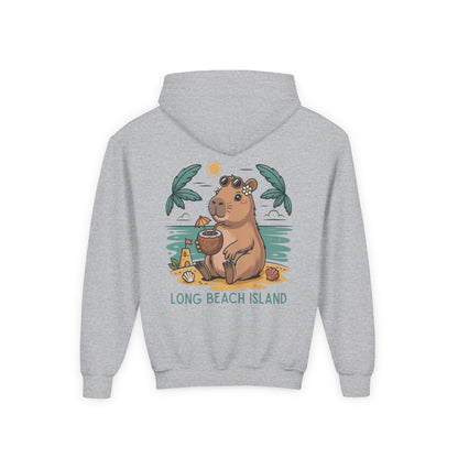 BeachyBara Long Beach Island Youth Hoodie