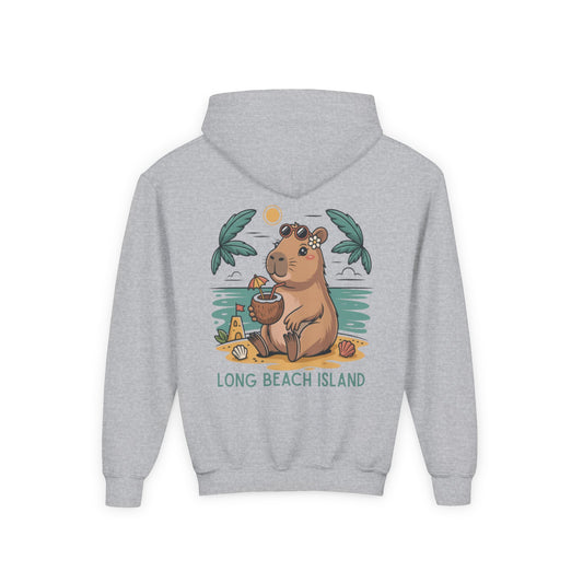 BeachyBara Long Beach Island Youth Hoodie