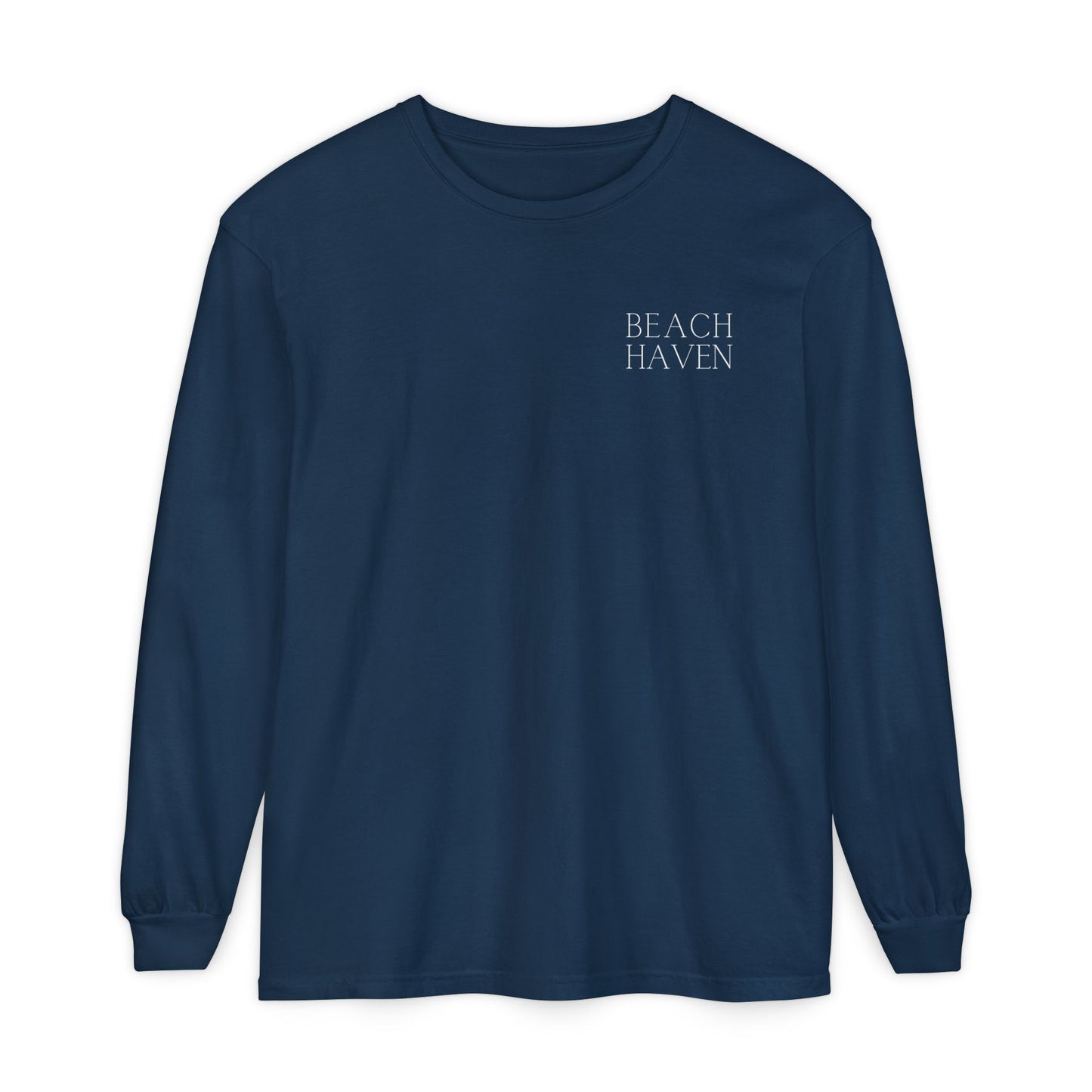 Waves Comfort Colors Long Sleeve Tee, Beach Haven