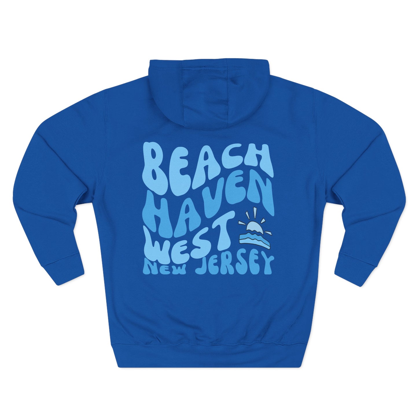 Blue wave Hoodie, Beach Haven West, newly updated