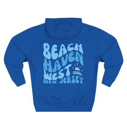 Blue wave Hoodie, Beach Haven West, newly updated