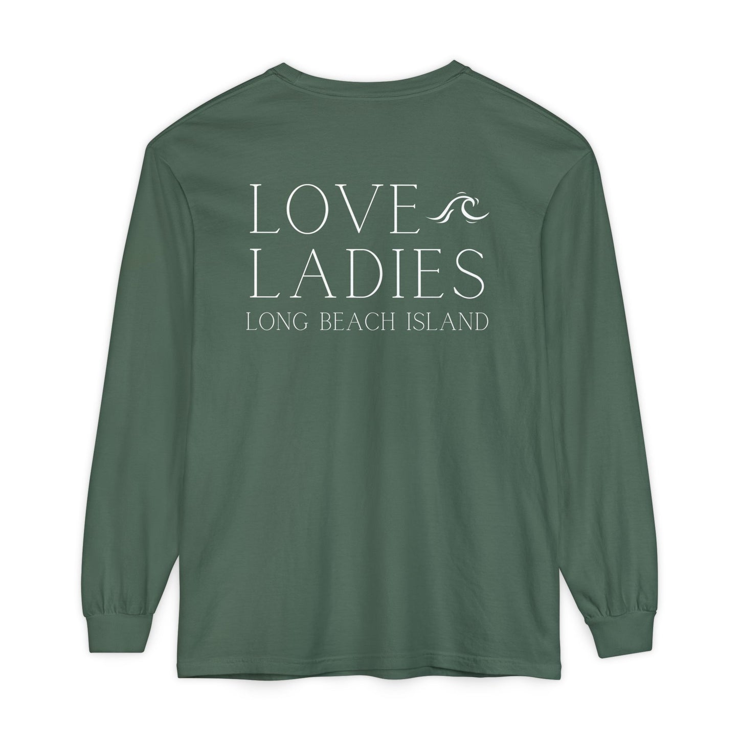 Waves Comfort Colors Long Sleeve Tee, Loveladies