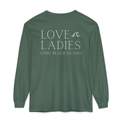 Waves Comfort Colors Long Sleeve Tee, Loveladies