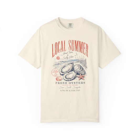 Local Summer Fresh Oysters Comfort Colors T-Shirt draft