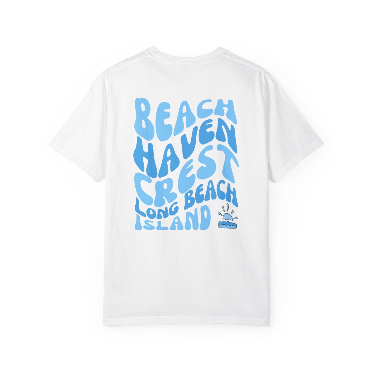 Blue Wave Comfort Colors tee - Beach Haven Crest