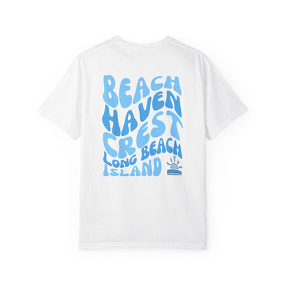 Blue Wave Comfort Colors tee - Beach Haven Crest
