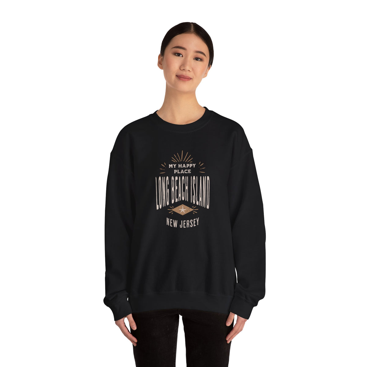 My Happy Place Sweatshirt, Long Beach Island